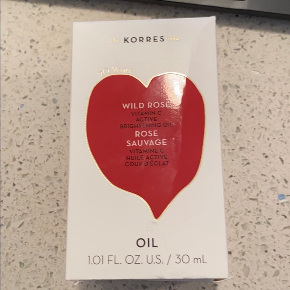 NEW Korres Rose Vitamin C Active Brightening Oil